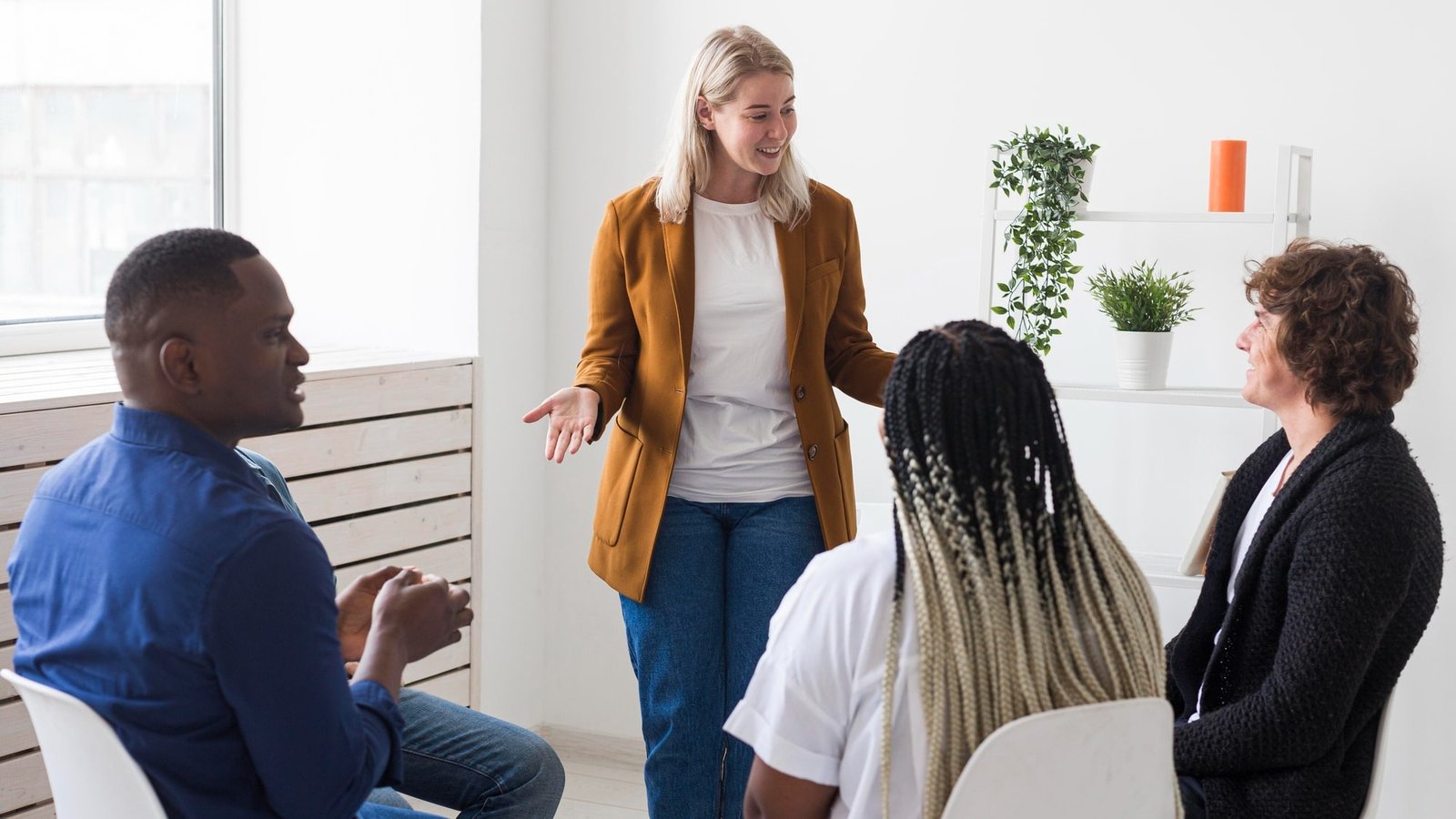 Provider speaking with patients
